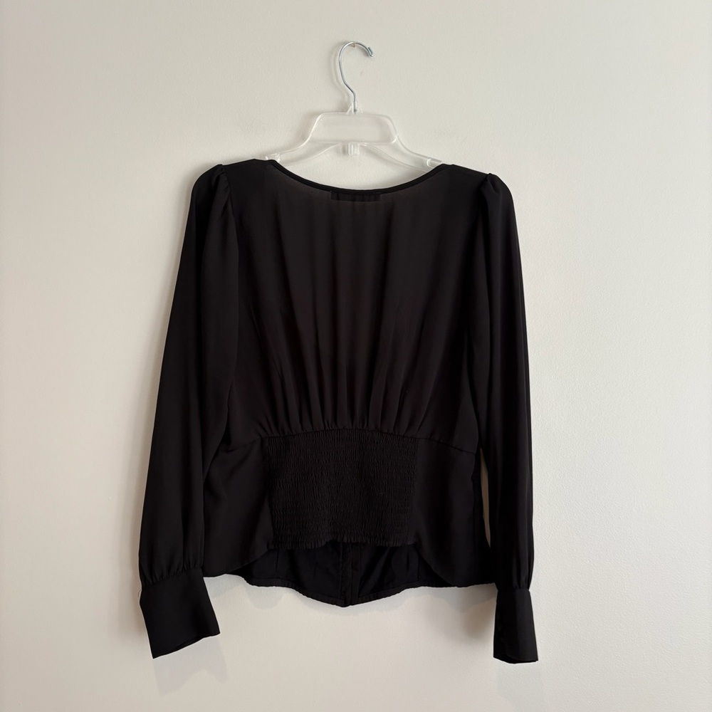 Abercrombie & Fitch Black Button-Up Blouse - Picture 3 of 6